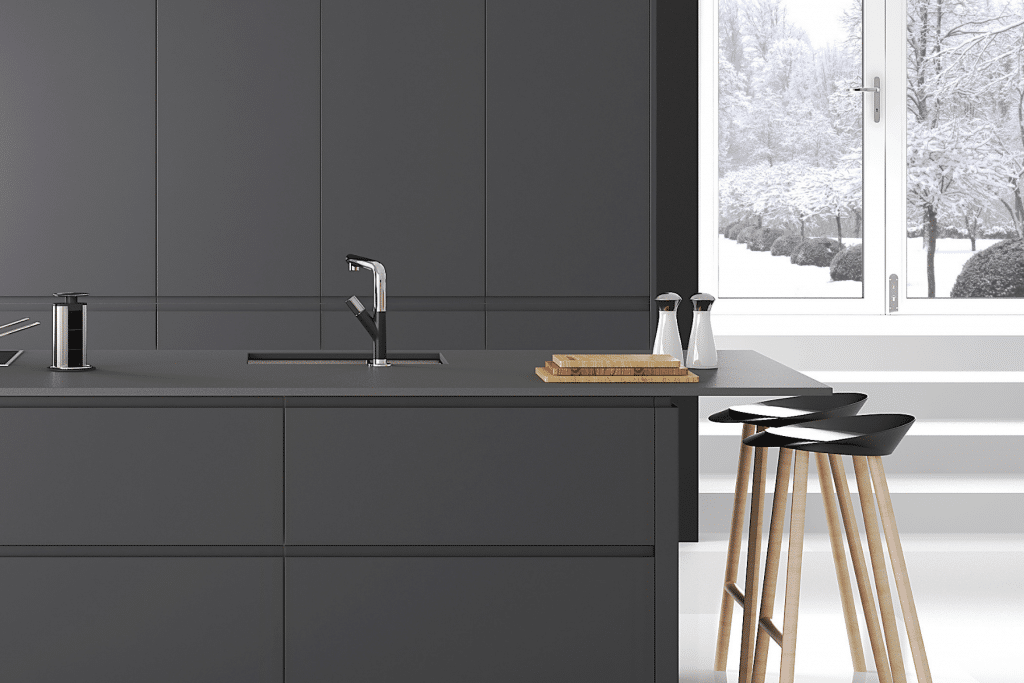 anthracite-handleless-kitchen-with-breakfast-bar-with-wooden-legs-1024x683